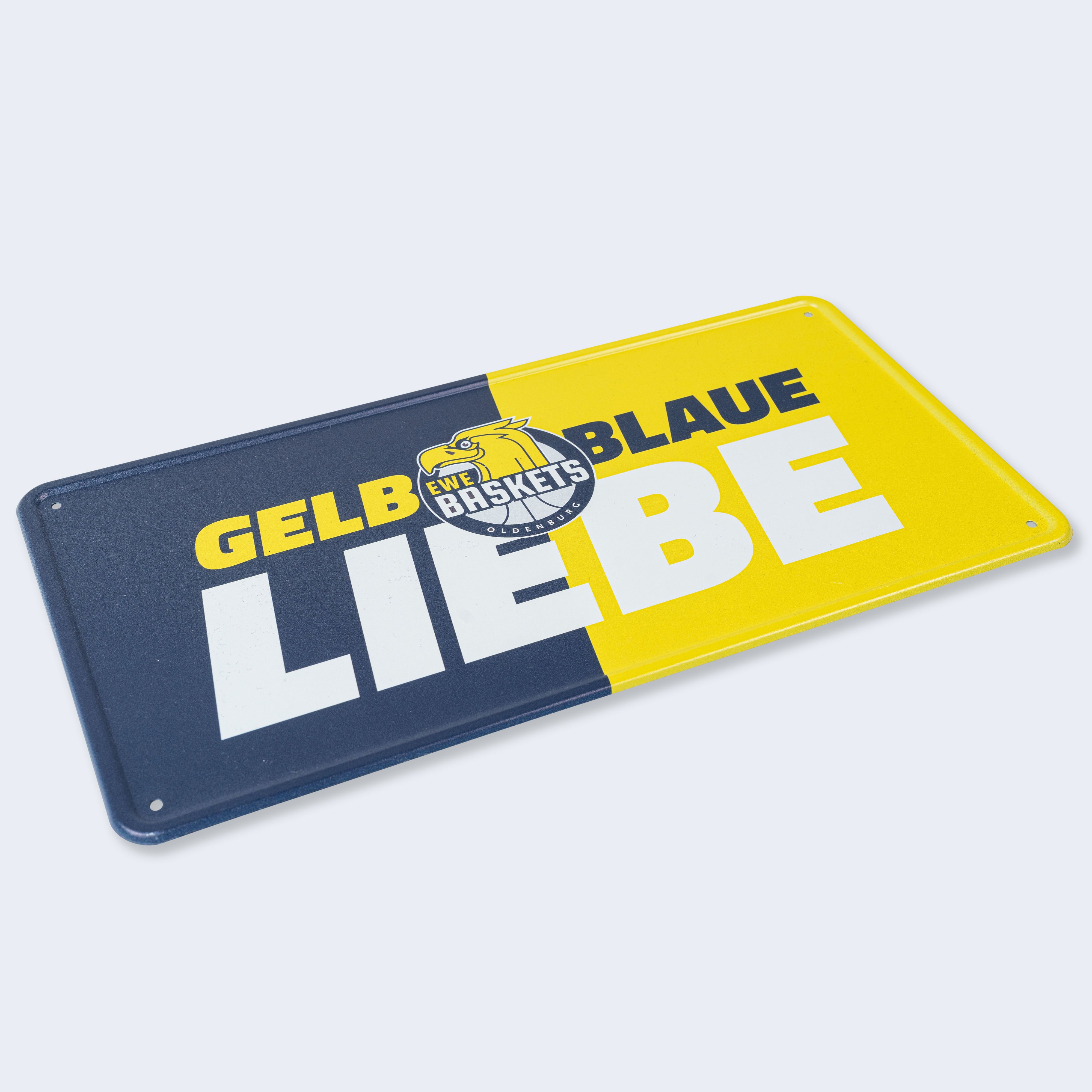 Fanschild Gelb Blaue Liebe