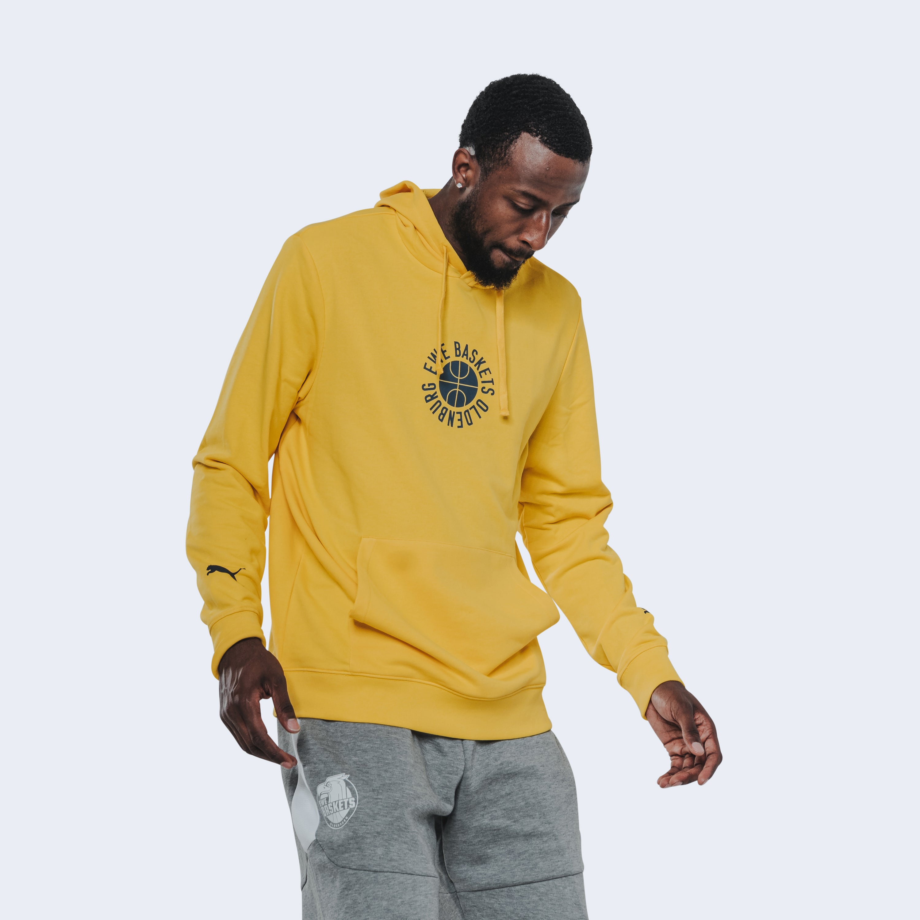 Hoodie Tip-off yellow