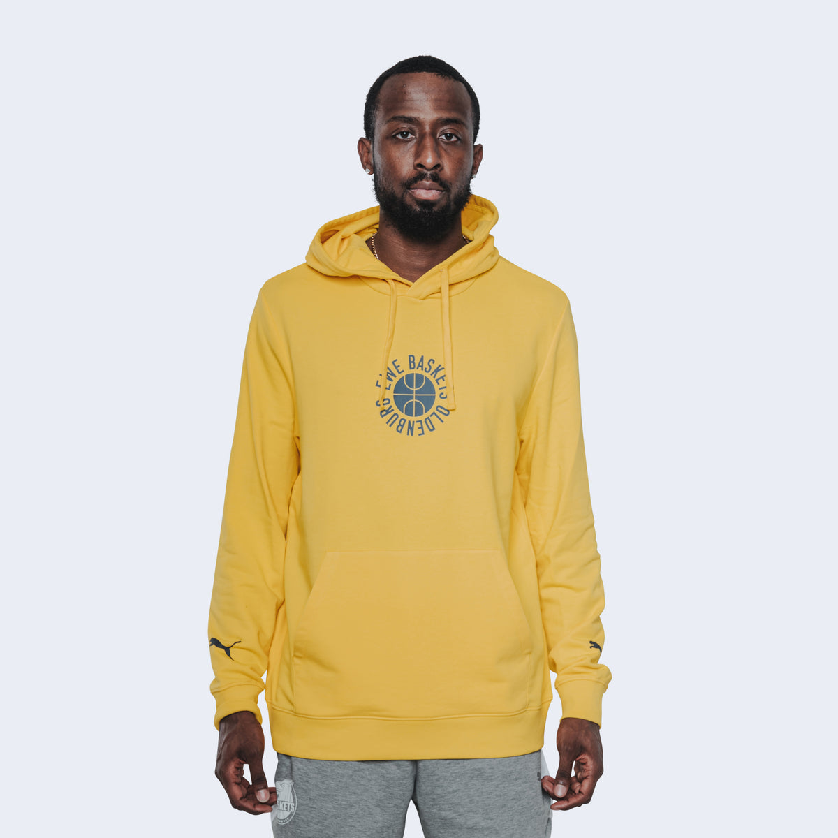 Hoodie Tip-off yellow