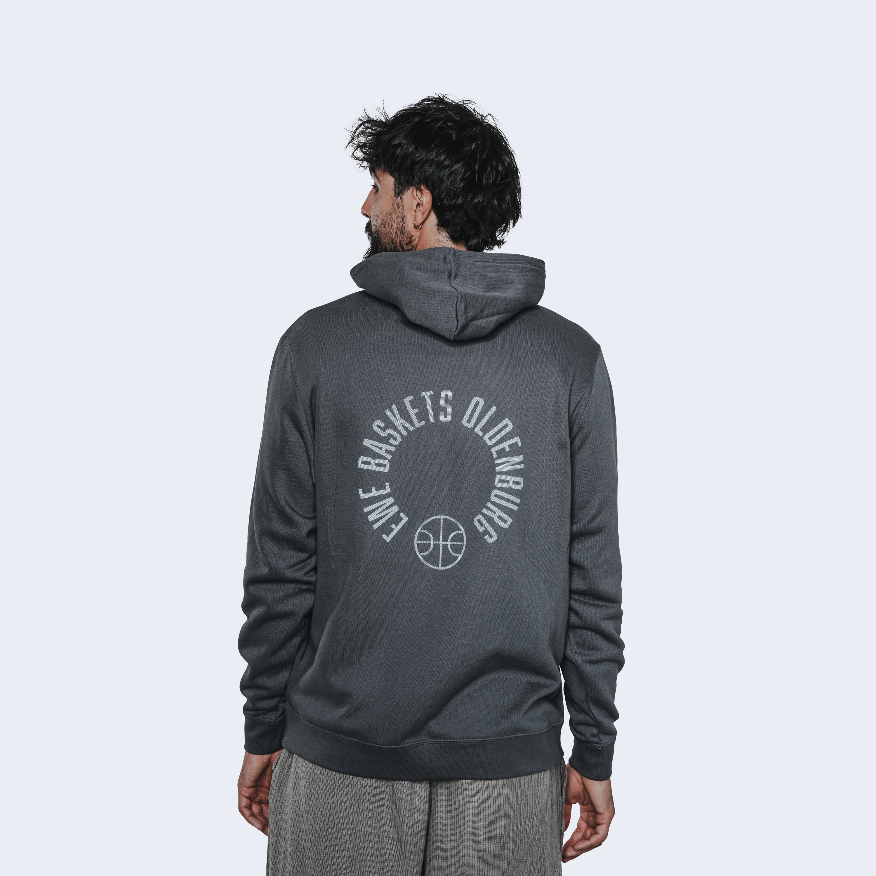 Hoodie Courtside dark grey