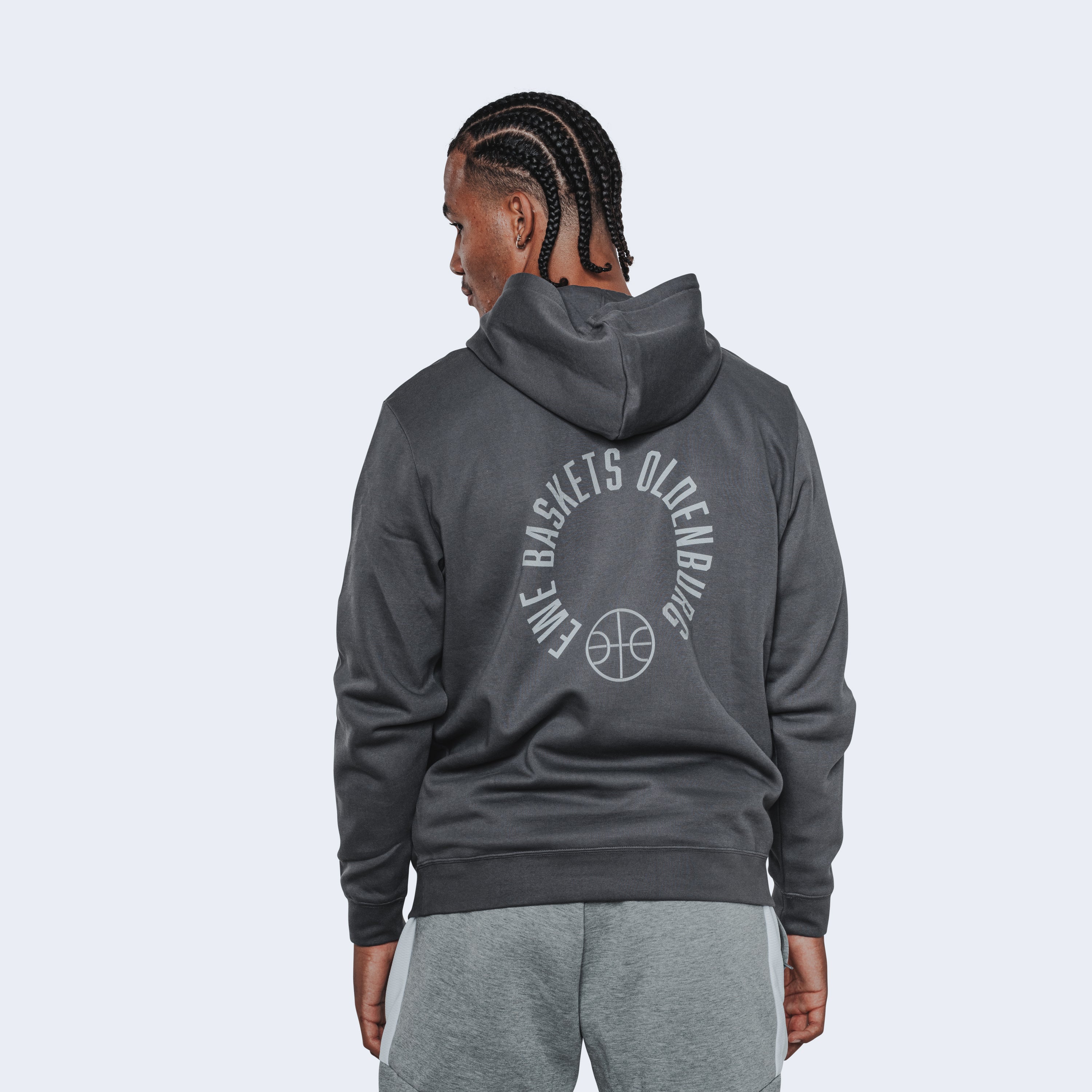 Hoodie Courtside dark grey