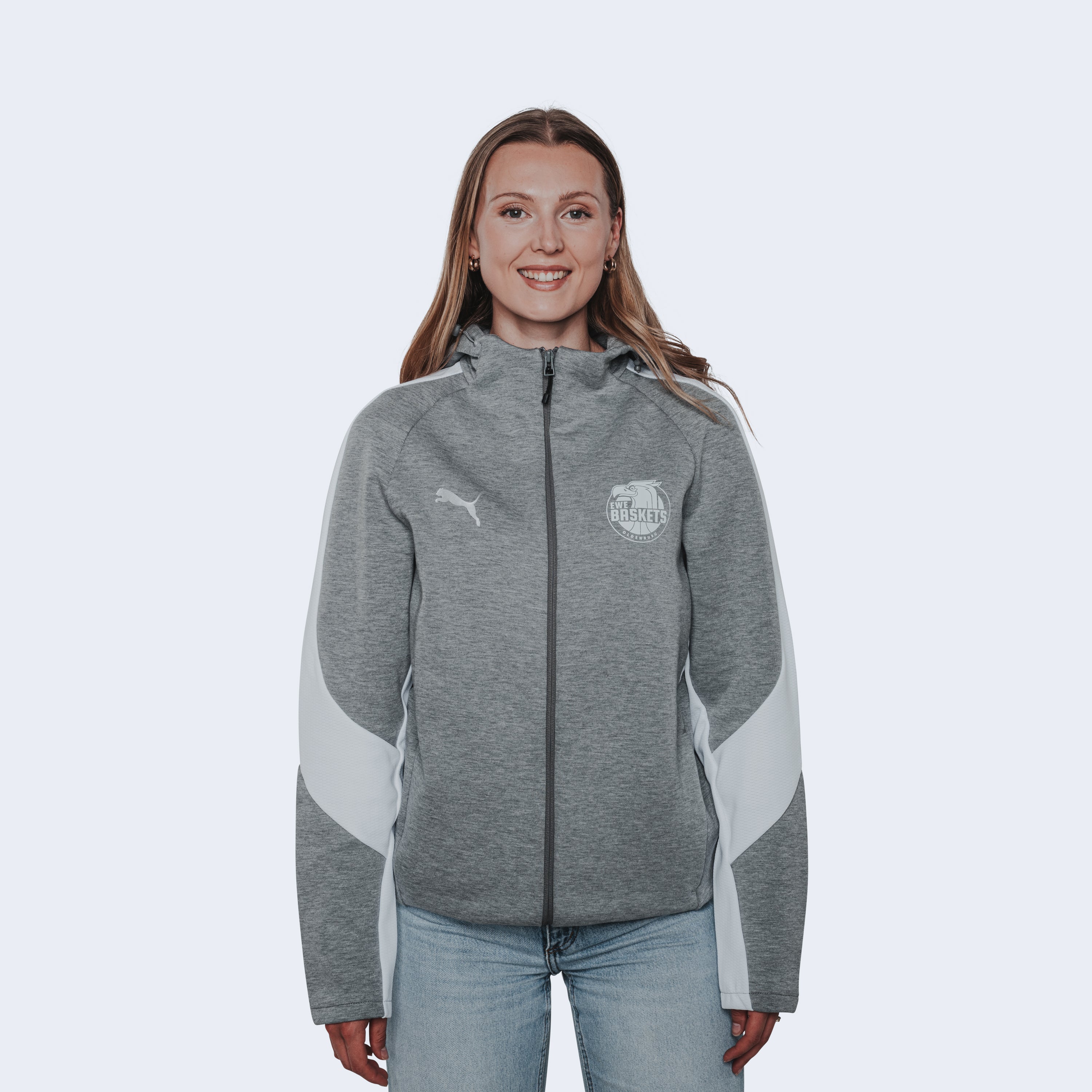 Hooded Jacket Team grey