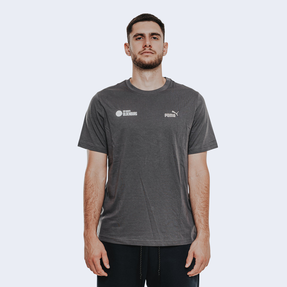 T-Shirt Courtside dark grey