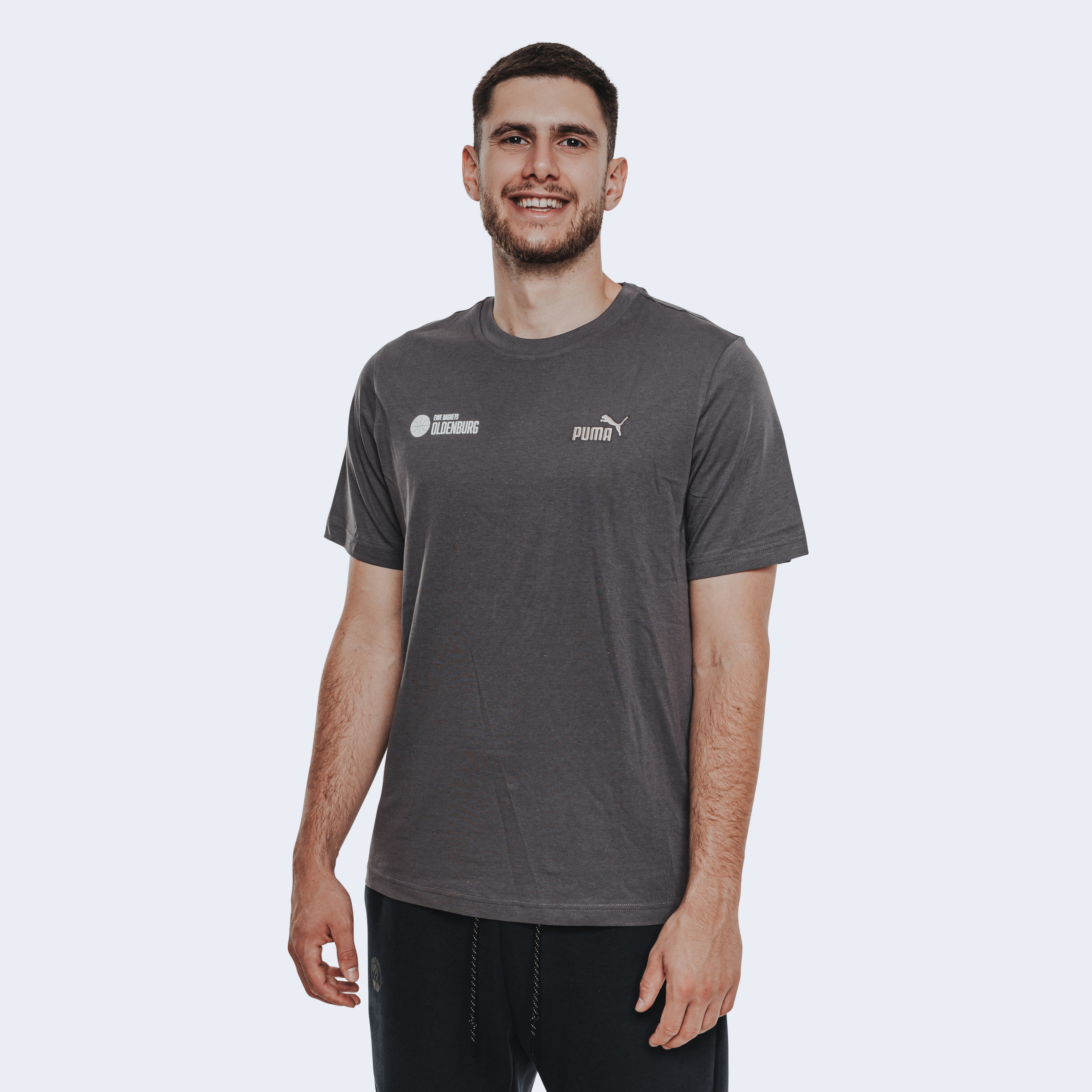 T-Shirt Courtside dark grey