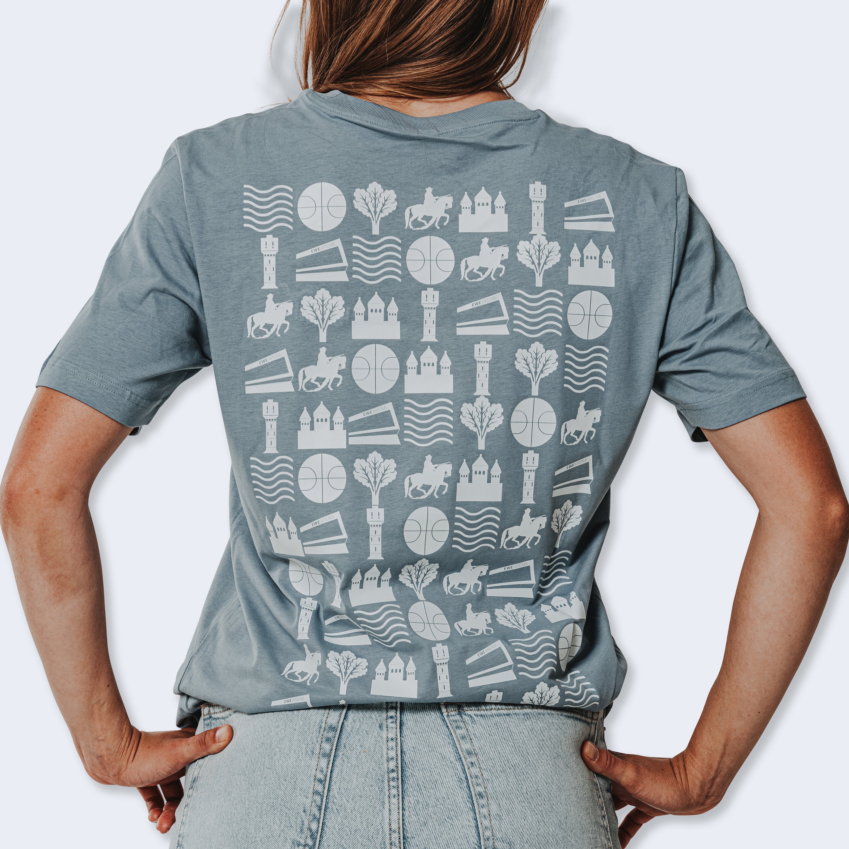 T-Shirt Pattern Lightblue