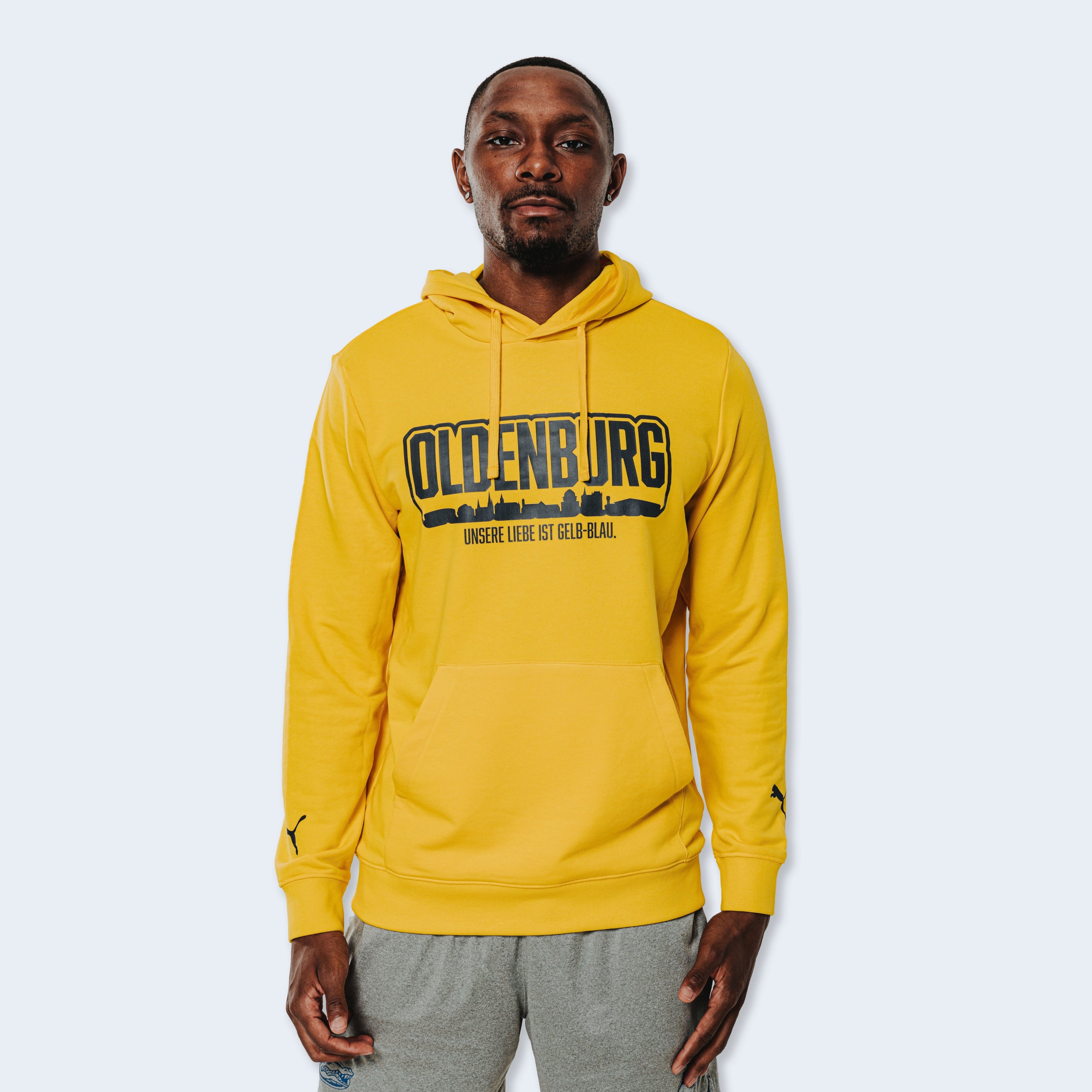 Hoodie Baseline Yellow
