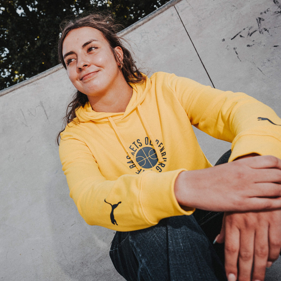 Hoodie Tip-off yellow