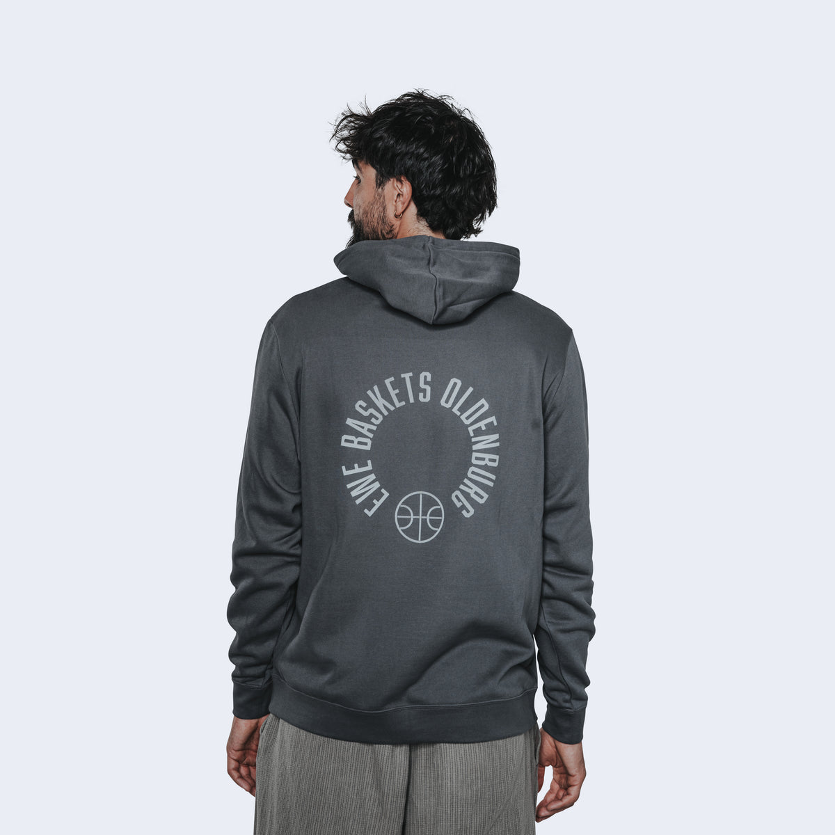 Hoodie Courtside dark grey