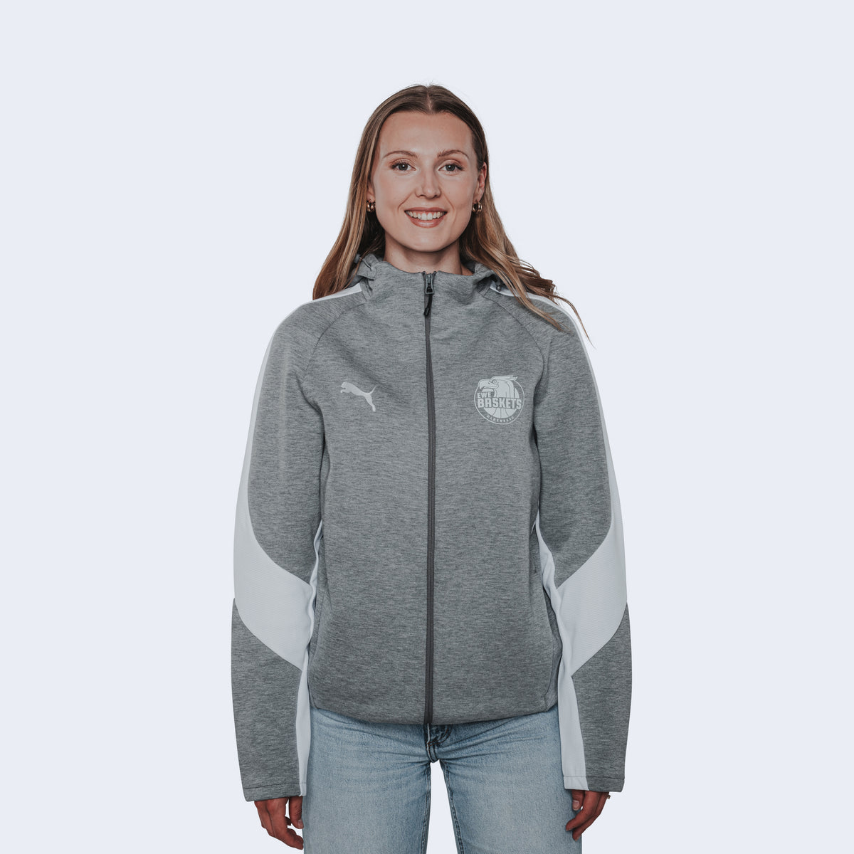 Hooded Jacket Team grey