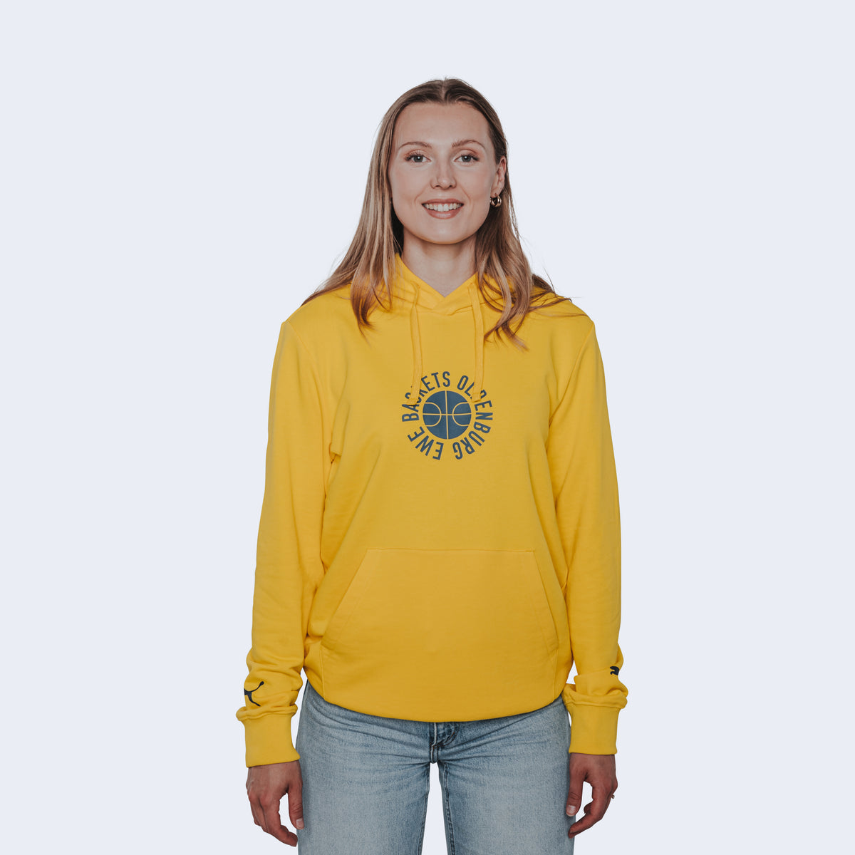 Hoodie Tip-off yellow