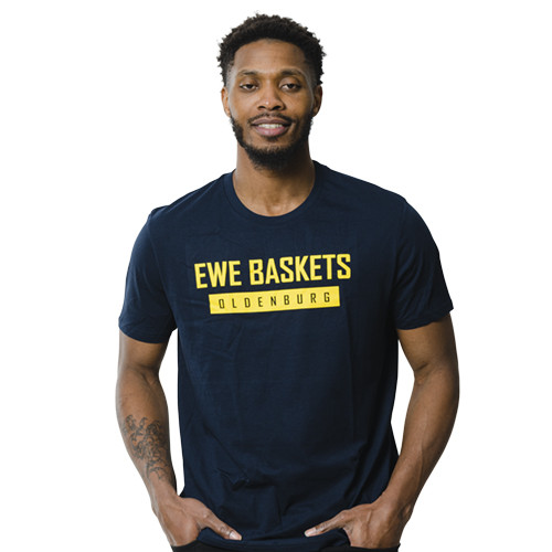 T-Shirt Herren blau EWE Baskets